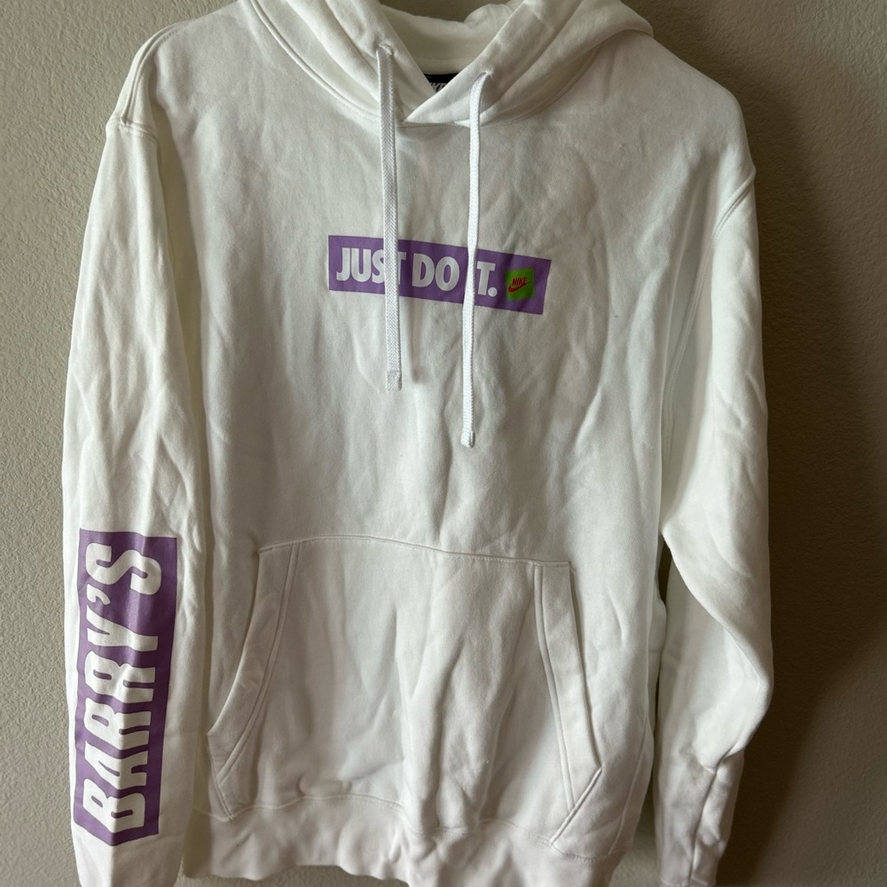 Nike White Hoodie Barry’s Bootcamp edition